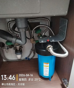 佛山南海区桂城3M AP-H200 Plus（全屋精滤）+ 3M X90-G（厨下软化除垢）双级方案解决。